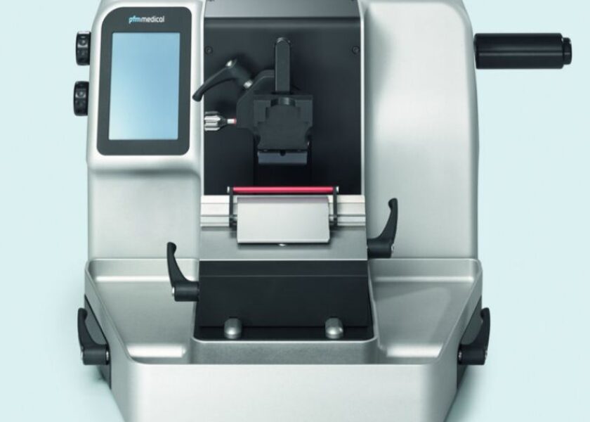 Microtom automat rotativ- model pfm 3005E (cu suport standard pentru casete si/sau suport pentru blocuri)