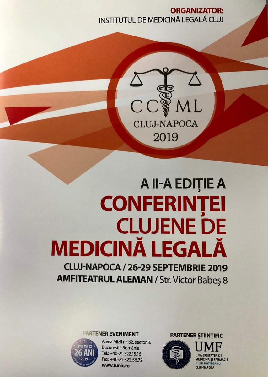 Conferința Clujeană de Medicină Legală ediția a II-a, 26-29 septembrie 2019 (2)