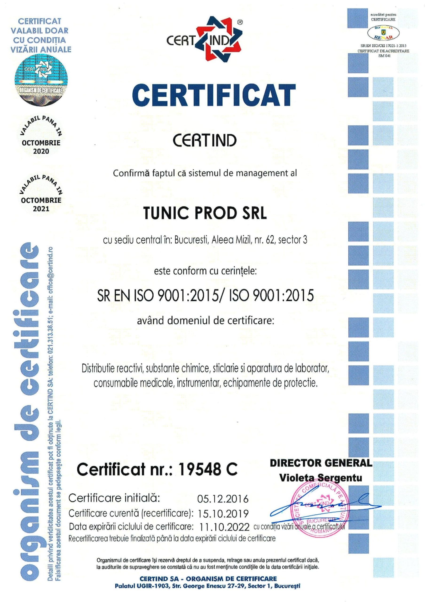SR EN ISO 9001